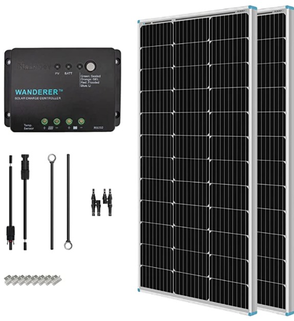 A Renogy solar panel kit