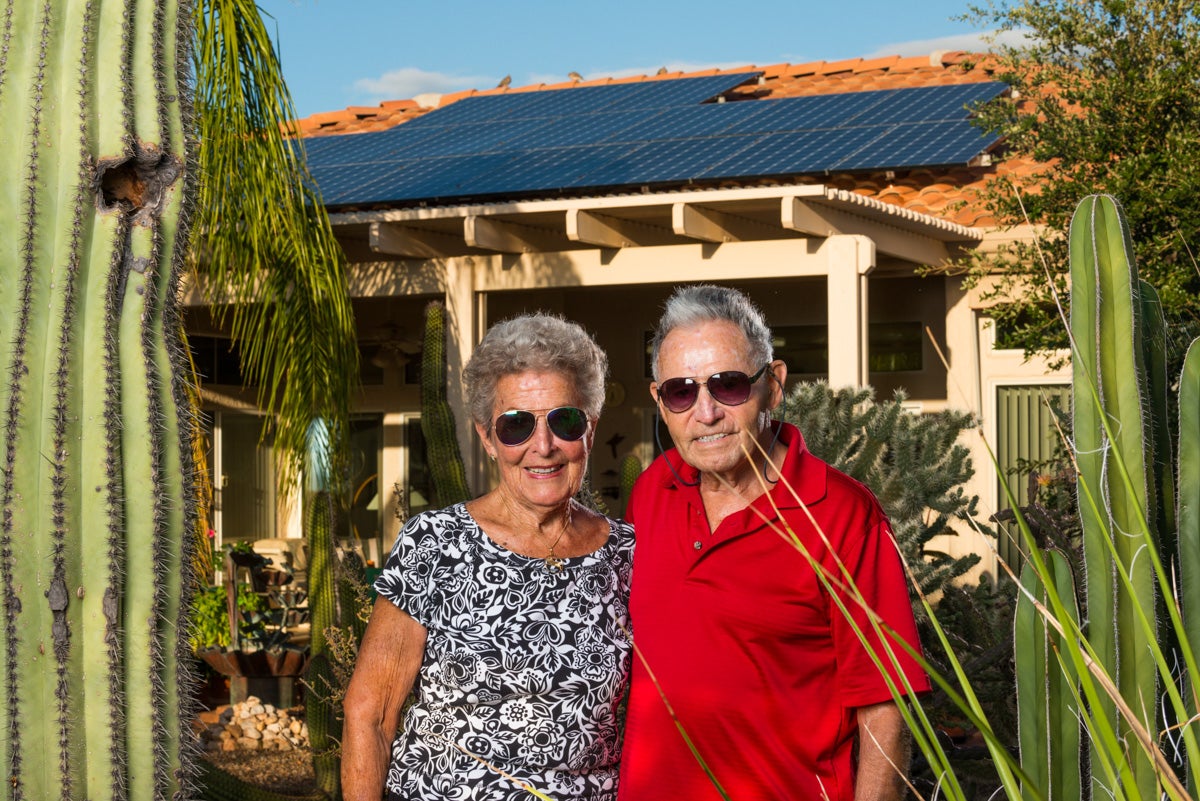 Happy solar owners Emil and Aiga!