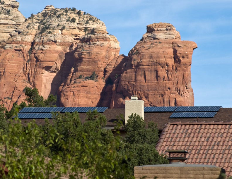 Scenic Sedona solar roof