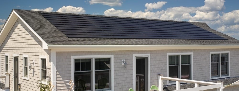 A home with Certainteed solar shingles installed