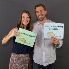 Georgia and Eric love their solar!