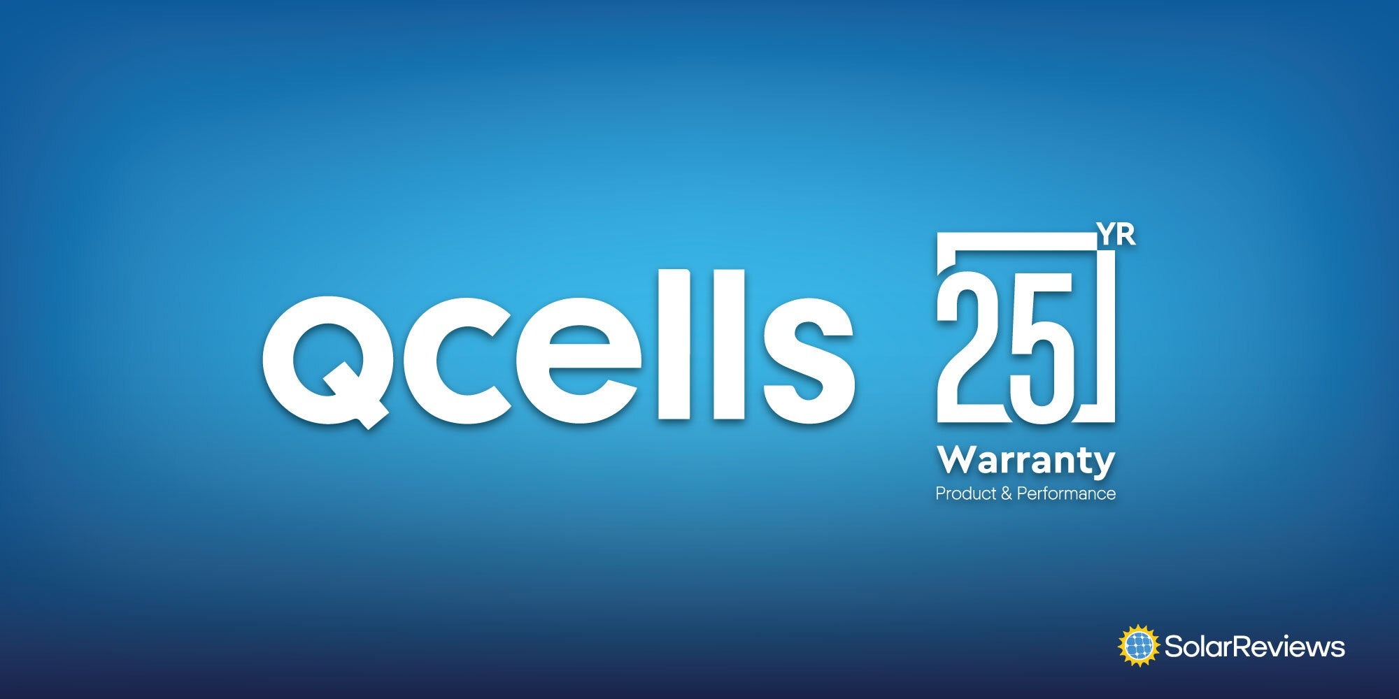 Graphic of Qcells 25-year product and performance warranty offer