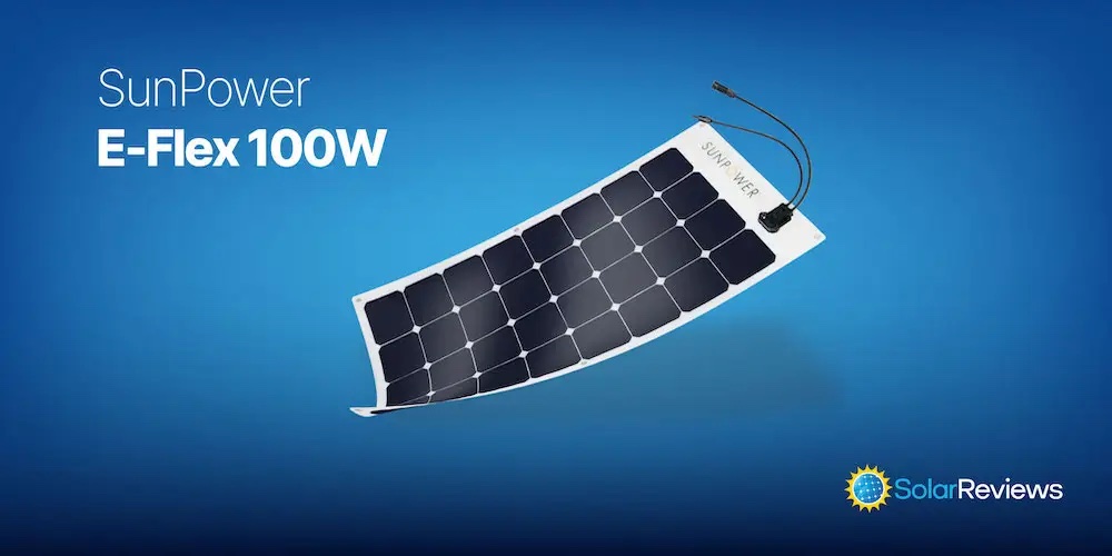 The SunPower E-Flex 100W solar panel