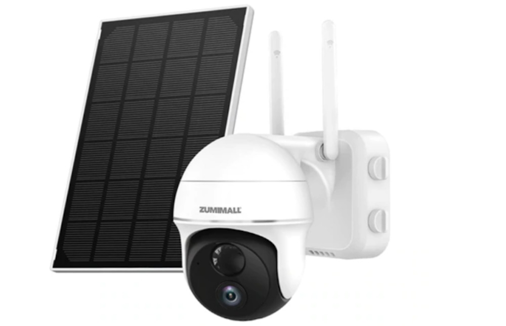 Zumimall solar powered security camera